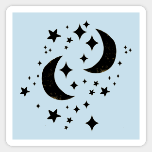 Moon and Stars Sticker